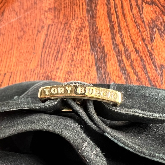 Tory Burch  Black Suede Booties - sz 7.5 - Picture 14 of 14